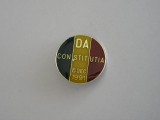QW9 I 67 - Insigna tematica istorie - Constitutia romaniei - 8 decembrie 1991, Romania de la 1950