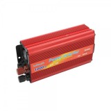 Invertor Auto 1000W 12V-220V Unda Modificata USB Protectii Baterie Descarcata Supra Sarcina Scurt Circuit Temperatura