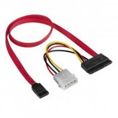 Cablu Micro SATA la 2 Pini Molex + SATA, Delock 84384 foto