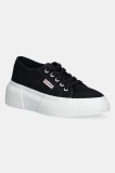 Superga tenisi BUBBLE culoarea negru, S2132LW