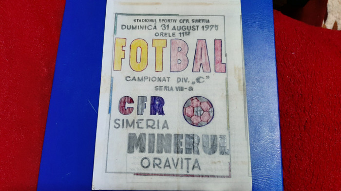 program CFR Simeria - Minerul Oravita