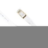 Cablu retea PNI U8100W CAT8, Plat, S/STP, 10m, 40 Gbps, Alb