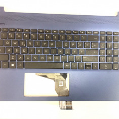 Carcasa superioara cu tastatura palmrest Laptop, HP, 15-DY, 15T-DY, 15-EF, 15S-EQ, 15S-FQ, 15Z-EF, TPN-Q222, L91268-271, albastra