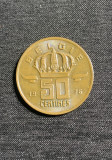 Moneda 50 centimes 1976 Belgia