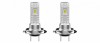 Set 2 becuri LED H8 / H11, 55W, lumina alb-rece, 16.000 Lumeni, Fara cablu