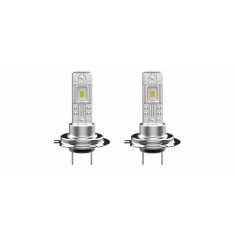 Set 2 becuri LED H8 / H11, 55W, lumina alb-rece, 16.000 Lumeni, Fara cablu