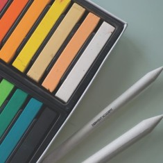 CREIOANE PASTEL SOFT 12 CULORI DERWENT ACADEMY foto