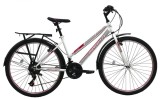 Bicicleta MTB dame Vision Elegance, culoare alb roz, roata 26 , cadru din otel