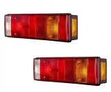 Set 2 Lampi Spate Camion Remorca 47x13x8.5 cm, Pozitie, Semnalizare, Frana, Marsarier, Ceata, cu Bec Geray