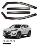 Paravanturi de vant pentru HYUNDAI TUCSON III 5D 2015-2020 Auto Masina Negru transparent 4 buc.
