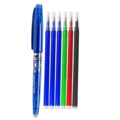 Set Pix cu Radiera 0,7mm si 6 Rezerve, Roller, multicolor