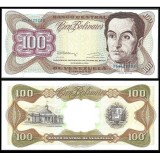 !!! VENEZUELA - 100 BOLIVARES 08 XII 1992 - P 66 e - UNC