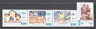 Romania.1996 50 ani UNICEF-Desene de copii ZR.951 foto