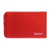 Rack extern HDD/SSD 2.5" Spacer USB 3.0 rosu