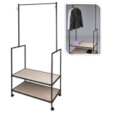 H&amp;S Collection Suport de haine cu 2 c&acirc;rlige, metal
