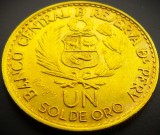 Cumpara ieftin Moneda exotica 1 SOL DE ORO - PERU, anul 1965 *cod 2041
