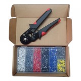 Cumpara ieftin Set cleste pentru sertizare E-LOCKS, model HSC8 6-6A, cu sase falci + 1900 buc