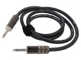 Cablu Audio Jack 6,3mm 2 pini 1,5m Negru