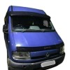 Parasolar Parbriz Negru Renault Master 1998-2004, Plastic ABS Fumuriu, Fixare St&acirc;lpi, Cadru Metalic