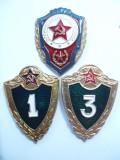 LOT 3 INSIGNE MILITARE SOVIETICE - OFITER AL ARMATEI ROSII CL.1 + SPECIALIST CL.1+CL.3 , IM 1.225