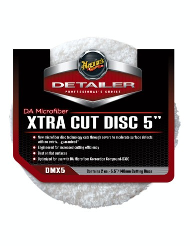 Set 2 paduri extra abrazivi cu microfibra Meguiar&#039;s DA Microfiber Xtra Cutting Discs 140mm