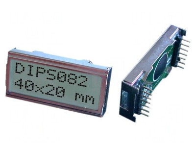 Afișaj LCD Alfanumeric 8x2 40x20mm 14 PIN foto