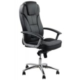 Scaun directorial OFF 5850, piele ecologica, mecanism de balans, reglabil pe inaltime, 120 kg