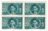 |Romania, LP 142 II/1940, Codreanu (posta aeriana), bloc de 4 timbre, MNH, Nestampilat