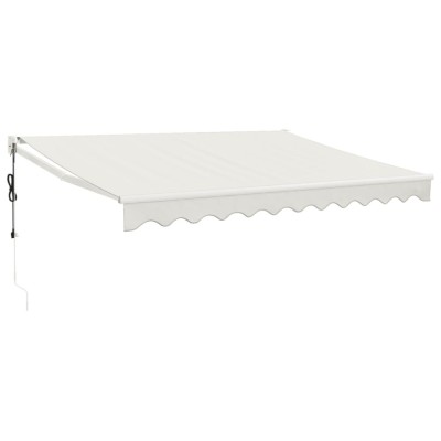Copertina retractabila, crem, 3,5x2,5 m, textil si aluminiu foto