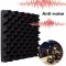 Burete acustic &amp; izolator fonic pentru Studio / Home Cinema Autoadeziv 100x100x5 cm