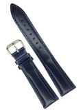 Cumpara ieftin Curea Piele Naturală Bleumarin &ndash; 18/20/22 mm &ndash; Lungime XL (135+80 mm)