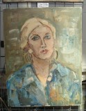 Sorin Petrusel (1951-2007) Ulei pe Panza 60 50 - Ileana Vatamanu - Portret - Dedicatie, Peisaje, Realism
