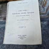 Karl Marx, Insemnari despre Romani - Pamfil Seicaru
