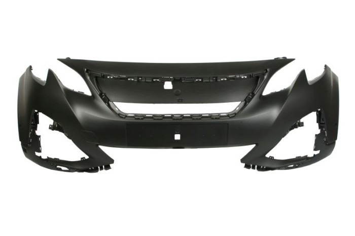 Bara fata Peugeot 3008, 10.2016-, cu 2 gauri pentru senzori parcare si camera; grunduit, Aftermarket