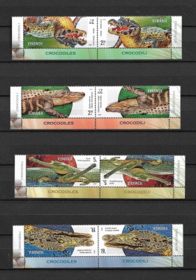 ROMANIA 2020 - CROCODILI, TETE BECHE, MNH - LP 2307 foto