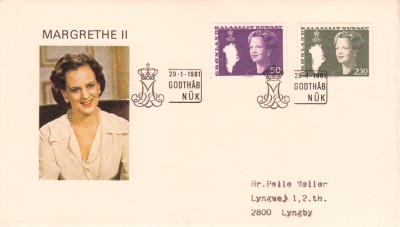 B14 - FDCS - Groenlanda - personalitati - 1981 foto