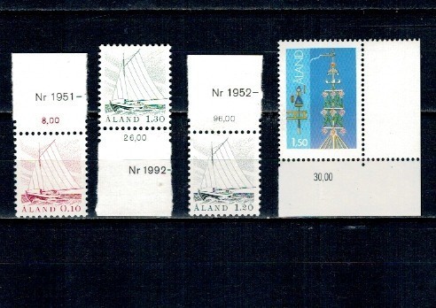 Aland (Finlanda) 1985 - Uzuale, bărci, serie neuzata