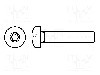 Surub M3, O&amp;#355;el rezistent la acizi A4, lungime 25mm, buton, pas filet 0.5, BOSSARD - 3183846