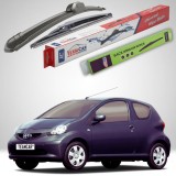 Cumpara ieftin Ștergătoare Toyota Aygo B10 Hatchback 2005-2014 | Set Față și Spate Flat &ndash; TeamCar&reg;