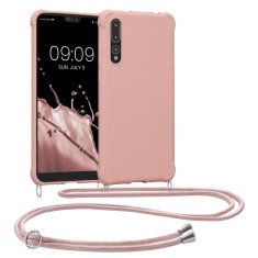 Husa Kwmobile pentru Huawei P20 Pro, Silicon, Roz, 52083.154 foto