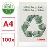 Folie de protectie Esselte Recycled, PP, 70 microni, A4, 100 bucati/set