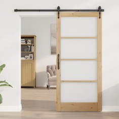vidaXL ușa interioară cu sticlă &quot;ORKDAL&quot; 93x202x4 cm din lemn masiv de pin