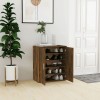 VidaXL Pantofar, stejar fumuriu, 60x35x70 cm, lemn prelucrat