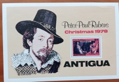 ANTIGUA-&amp;#039;&amp;#039;PICTURI-Anuv. RUBENS-Autoportret&amp;#039;&amp;#039;-COLITA-MNH-Nestampilate foto