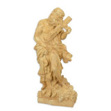 Statueta mare din rasini cu un barbat cu un crucifx CW-105