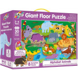 Puzzle Podea: Alfabetul animalutelor (30 piese), 60 x 90 cm, Galt