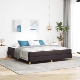 Cumpara ieftin Pat cu arcuri Maro 180 x 200 cm Țesătură, Lemn Ingineresc