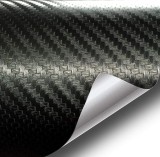 Folie colantare auto Carbon 3D Negru 3m x 1.52m Oem