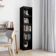 vidaXL Bibliotecă/Separator cameră negru 40x30x167,5 cm lemn masiv pin