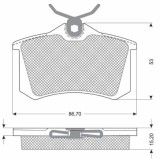 MTR MT617 set placute frana disc